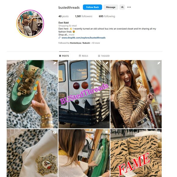 Find me on Instagram @bustedthreads - Picture 1 of 1